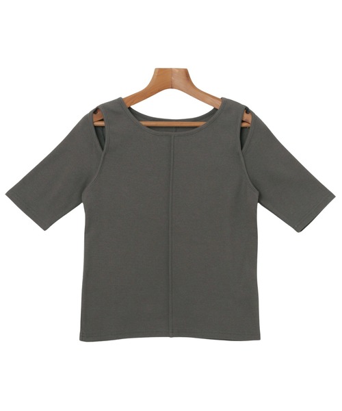 「andme」 「alma design」半袖カットソー M ブラック レディース