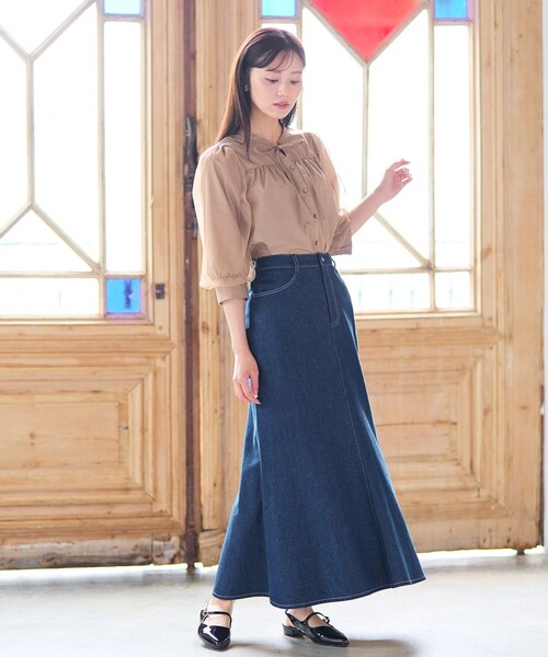 Feroux（フェルゥ） ロング スカート レースアップマーメイド スカート