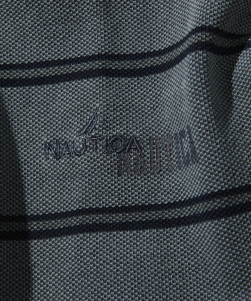 「NAUTICA」 半袖ポロシャツ LARGE ネイビー メンズ