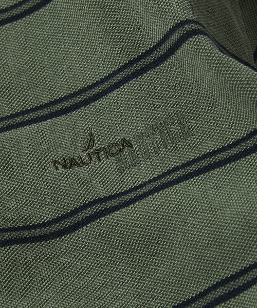「NAUTICA」 半袖ポロシャツ LARGE ネイビー メンズ
