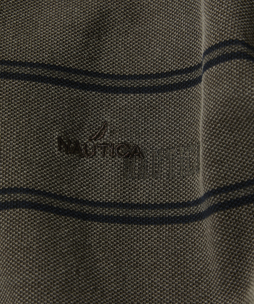 「NAUTICA」 半袖ポロシャツ LARGE ネイビー メンズ