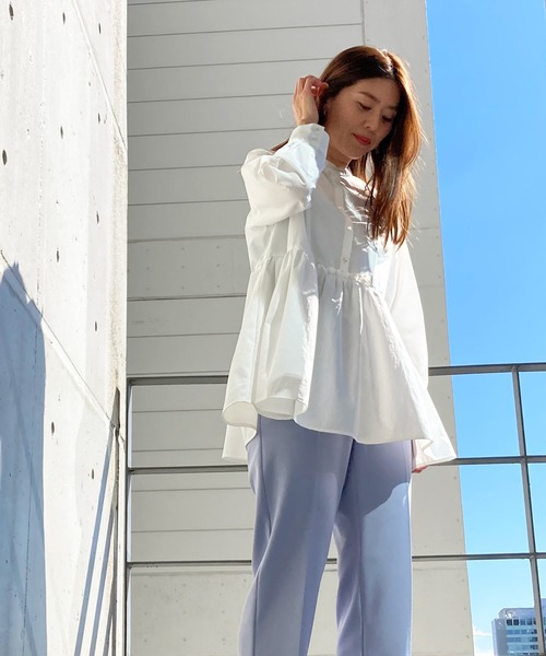「Sono」 長袖チュニック 1 ホワイト レディース