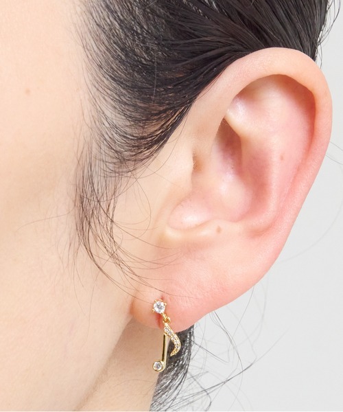 gargle（ガーグル） ピアス ガーグル：MUSICシリーズ キラ音符 ト音