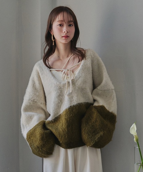 mideal（マイディール） ニット セーター nuance knit pullover