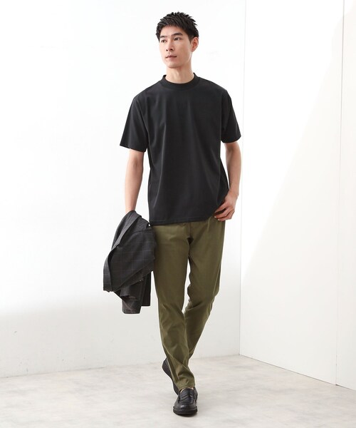 THE SHOP TK tシャツ モックネックプレーティング半袖Tシャツ 「接触冷