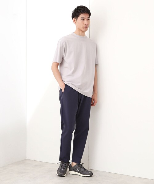 THE SHOP TK tシャツ モックネックプレーティング半袖Tシャツ 「接触冷