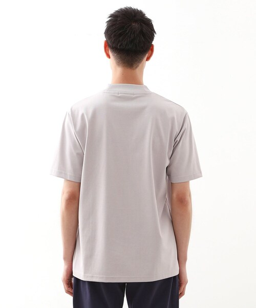THE SHOP TK tシャツ モックネックプレーティング半袖Tシャツ 「接触冷