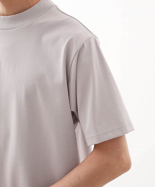 【未使用品】8gshoot モックネックシャツ グレー L ストレッチ モックネック長袖シャツ(長袖シャツ・ポロシャツ)|Le coq