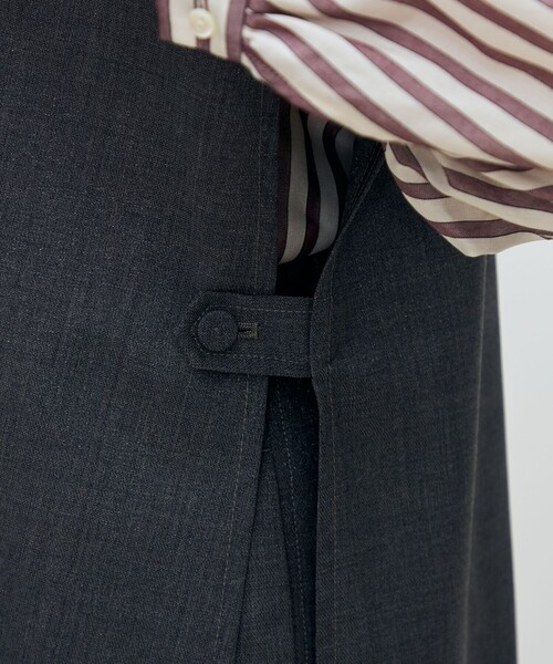 TOMORROWLAND collection ベスト ジレ ラメグレー Vネックジレ