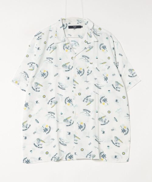 「SHIPS Colors」 半袖シャツ MEDIUM ライトホワイト メンズ_画像2