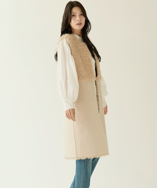 Xmasセール☆yori japan  エコファージレ　ロングベスト美品 t22082410.jpg