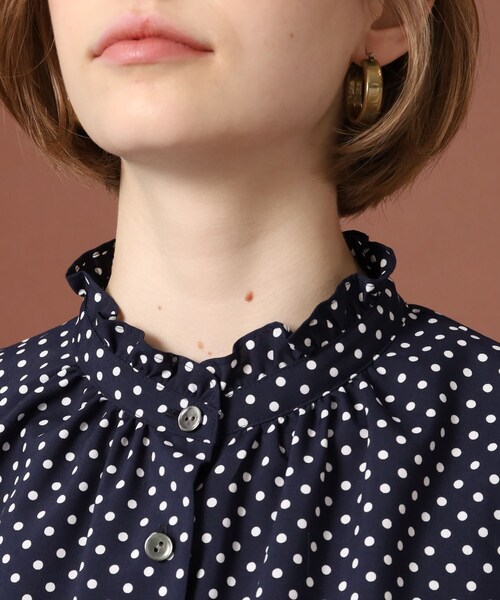 DRESSTERIOR（ドレステリア） 長袖ブラウス 36 ネイビー レディース