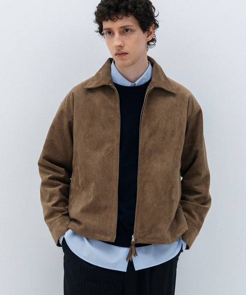 LURAKU ブルゾン アウター 「LURAKU」Synthetic Suede Zip Jacket
