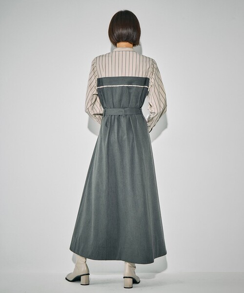 【新品タグ付き】UNITED TOKYO リメイクビスチェワンピース リメイクビスチェワンピース｜ウォッシャブル/防シワ/ストレッチ/抗