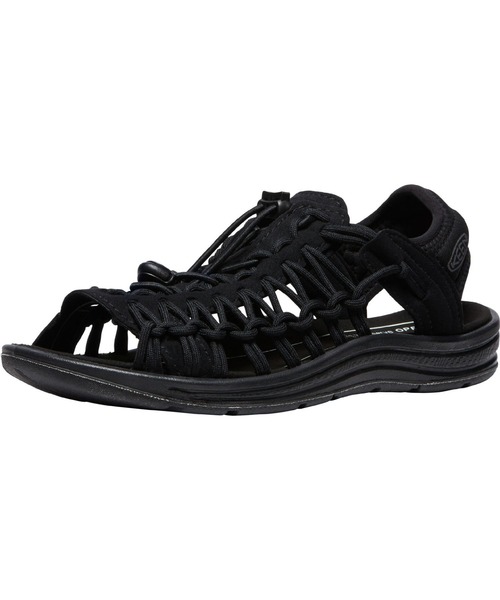 「KEEN」 フラットサンダル 24cm ブラック レディースの画像