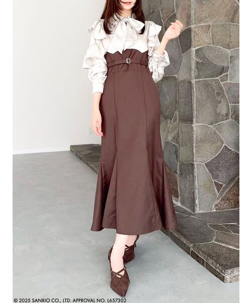 dazzlin（ダズリン） ワンピース 「RED BOUQUET × dazzlin」ボウタイ