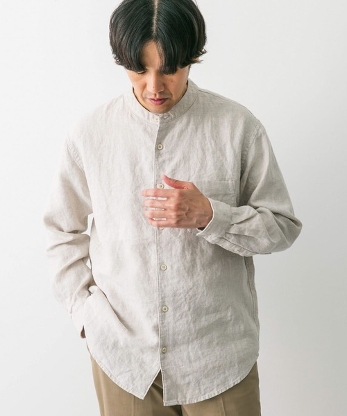 「URBAN RESEARCH DOORS」 長袖シャツ LARGE アイボリー メンズ_画像3