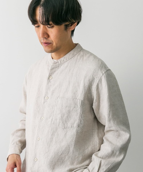 「URBAN RESEARCH DOORS」 長袖シャツ LARGE アイボリー メンズ_画像4