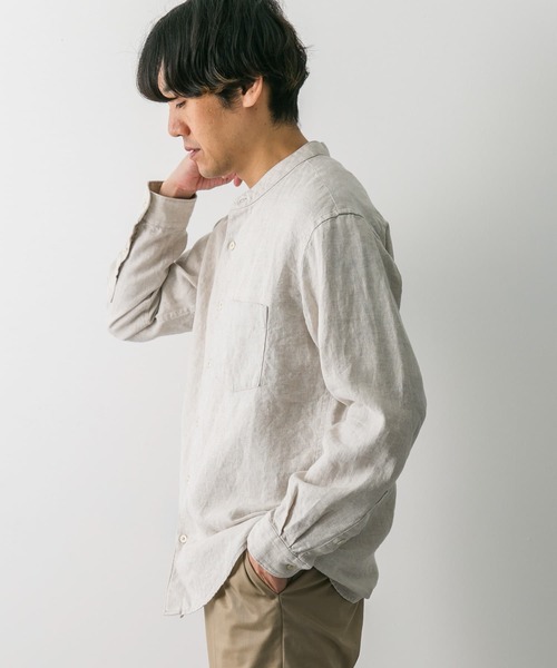 「URBAN RESEARCH DOORS」 長袖シャツ LARGE アイボリー メンズ_画像5