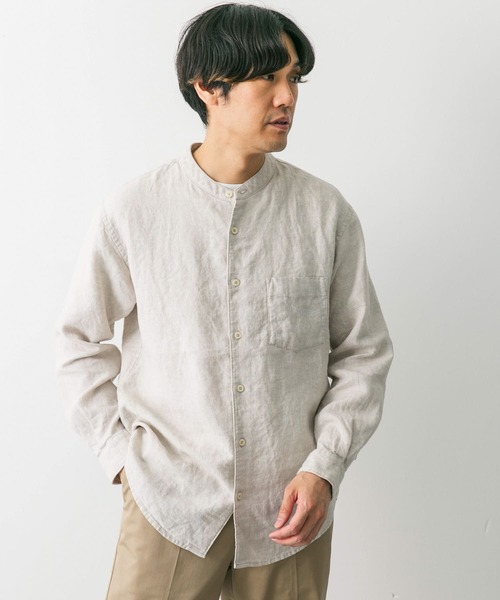 「URBAN RESEARCH DOORS」 長袖シャツ LARGE アイボリー メンズ_画像6