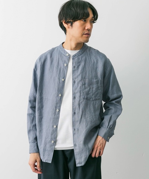 「URBAN RESEARCH DOORS」 長袖シャツ LARGE アイボリー メンズ_画像9