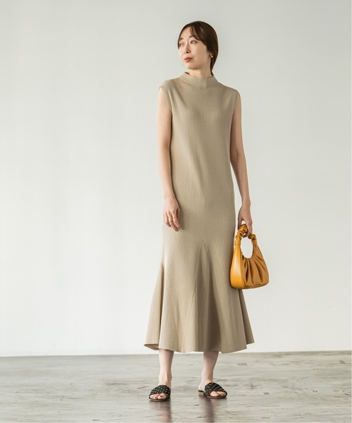 「NOBLE」 ニットワンピース - ネイビー レディース_画像7