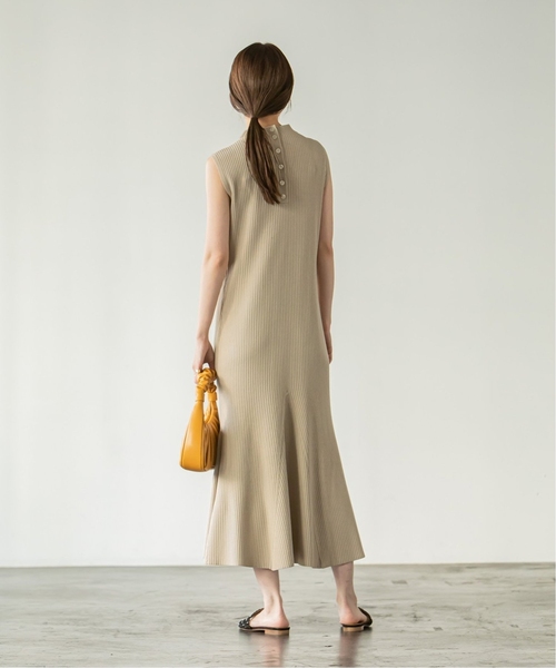 「NOBLE」 ニットワンピース - ネイビー レディース_画像8