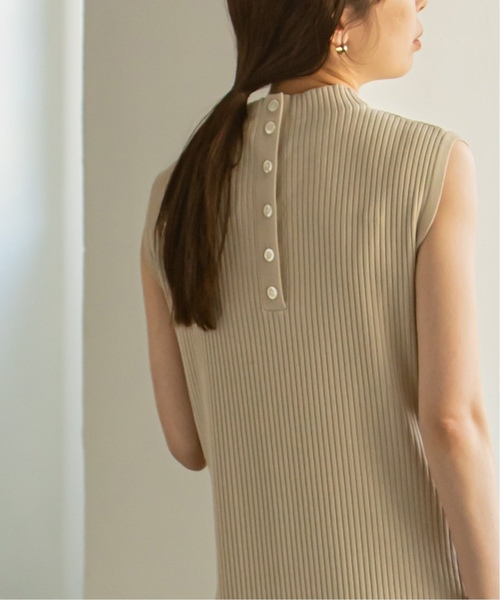 「NOBLE」 ニットワンピース - ネイビー レディース_画像9