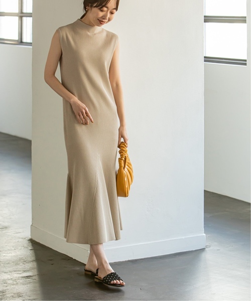 「NOBLE」 ニットワンピース - ネイビー レディース_画像10