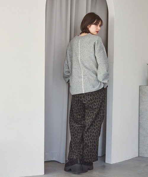 niko and…（ニコアンド） パンツ プリントコーデュロイパンツ