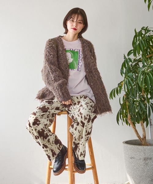 ニコアンド プリントコーデュロイパンツ cow柄 ニコアンド プリントコーデュロイパンツ cow柄 - メルカリ