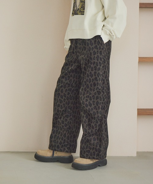 niko and… パンツ プリントコーデュロイパンツ レディース