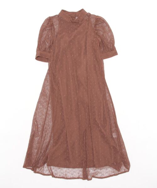 「PREFERIR」 半袖ワンピース MEDIUM グリーン レディース_画像3