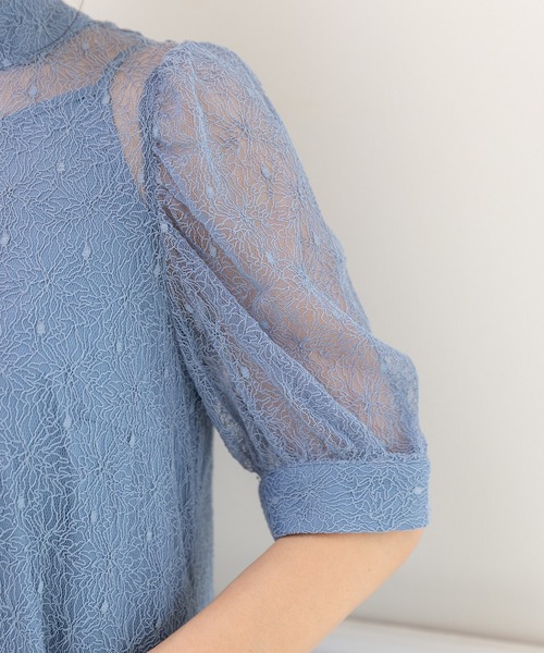 「PREFERIR」 半袖ワンピース MEDIUM グリーン レディース_画像7