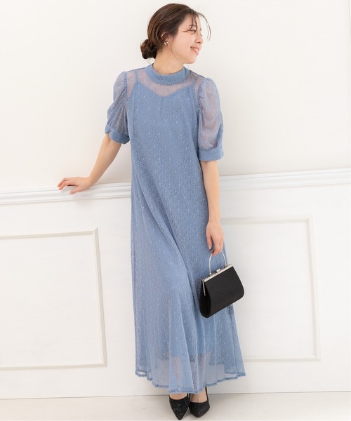 「PREFERIR」 半袖ワンピース MEDIUM グリーン レディース_画像8