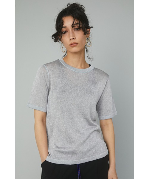 HeRIN.CYE 半袖ニット FREE シルバー レディース : ZOZOTOWN Yahoo!店