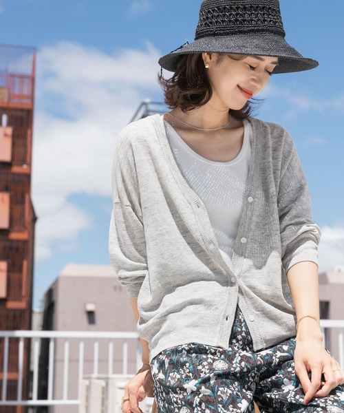 「URBAN RESEARCH DOORS」 カーディガン MEDIUM ベージュ系その他 レディースの画像3