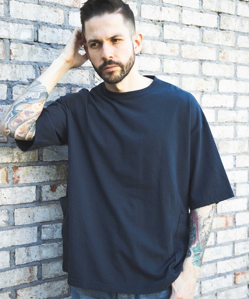 「MR.OLIVE」 半袖Tシャツ MEDIUM ネイビー メンズ_画像8