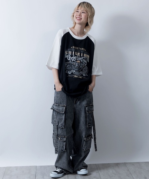 「Starting Over」 半袖Tシャツ L レッド系その他3 メンズ_画像9