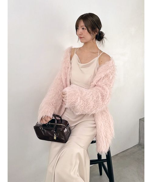 snidel スナイデル　シャギーカーディガン　ライトピンク　F snidel スナイデル シャギーカーディガン ライトピンク F SNIDEL