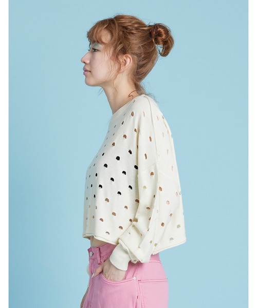 「Little sunny bite」 長袖ニット FREE ピンク レディース_画像2