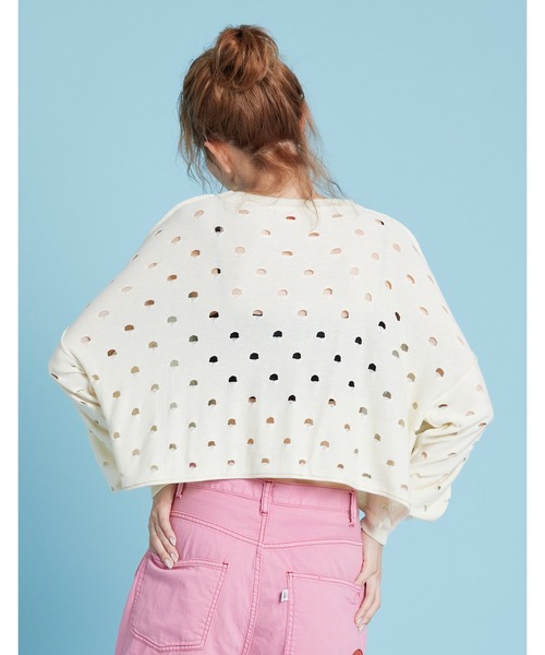 「Little sunny bite」 長袖ニット FREE ピンク レディース_画像3