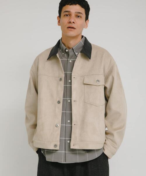 URBAN RESEARCH Sonny Label ブルゾン アウター 襟切替スウェード