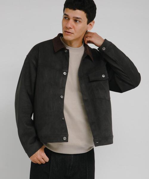 URBAN RESEARCH Sonny Label ブルゾン アウター 襟切替スウェード