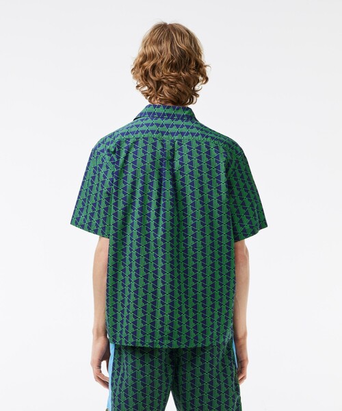 「LACOSTE」 半袖シャツ 39 ベージュ メンズの画像