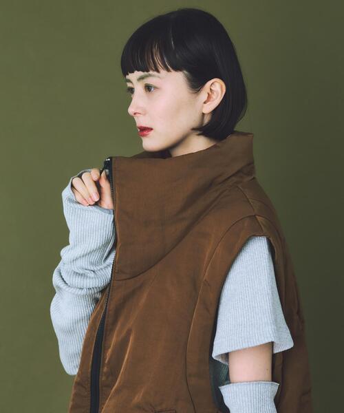 THE GOODLAND MARKET ダウンベスト ベスト cwtch HIGHNECK VEST