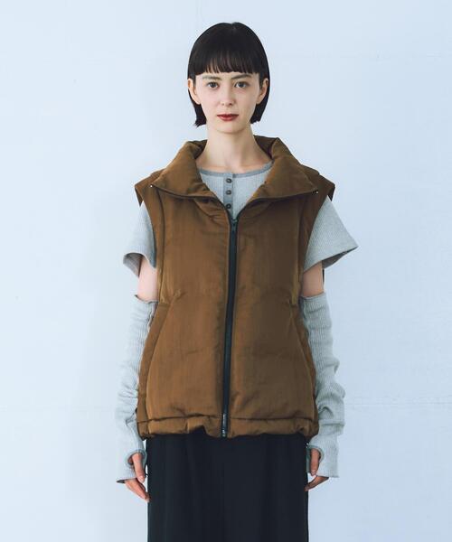 THE GOODLAND MARKET ダウンベスト ベスト cwtch HIGHNECK VEST