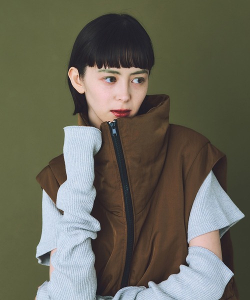THE GOODLAND MARKET ダウンベスト ベスト cwtch HIGHNECK VEST