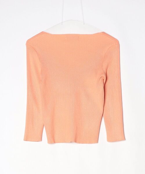 「stradivarius」 ニットカーディガン M オレンジ レディース_画像2