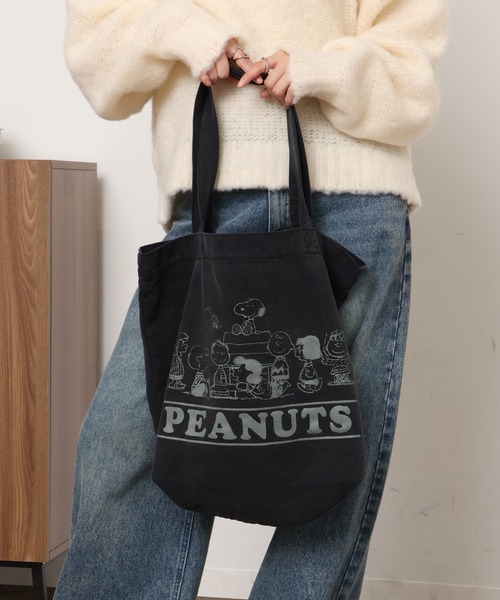 PEANUTS トートバッグ 「PEANUTS / ピーナッツ」 スヌーピー アート